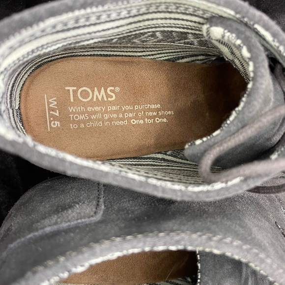 Toms Solid Gray Wedges - Picture 6 of 9